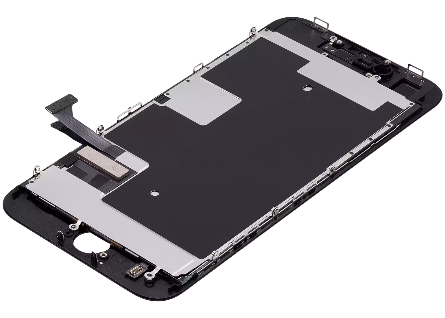 LCD Assembly With Steel Plate For iPhone 8 / SE (2020 / 2022) (Aftermarket: AQ7) (Black)