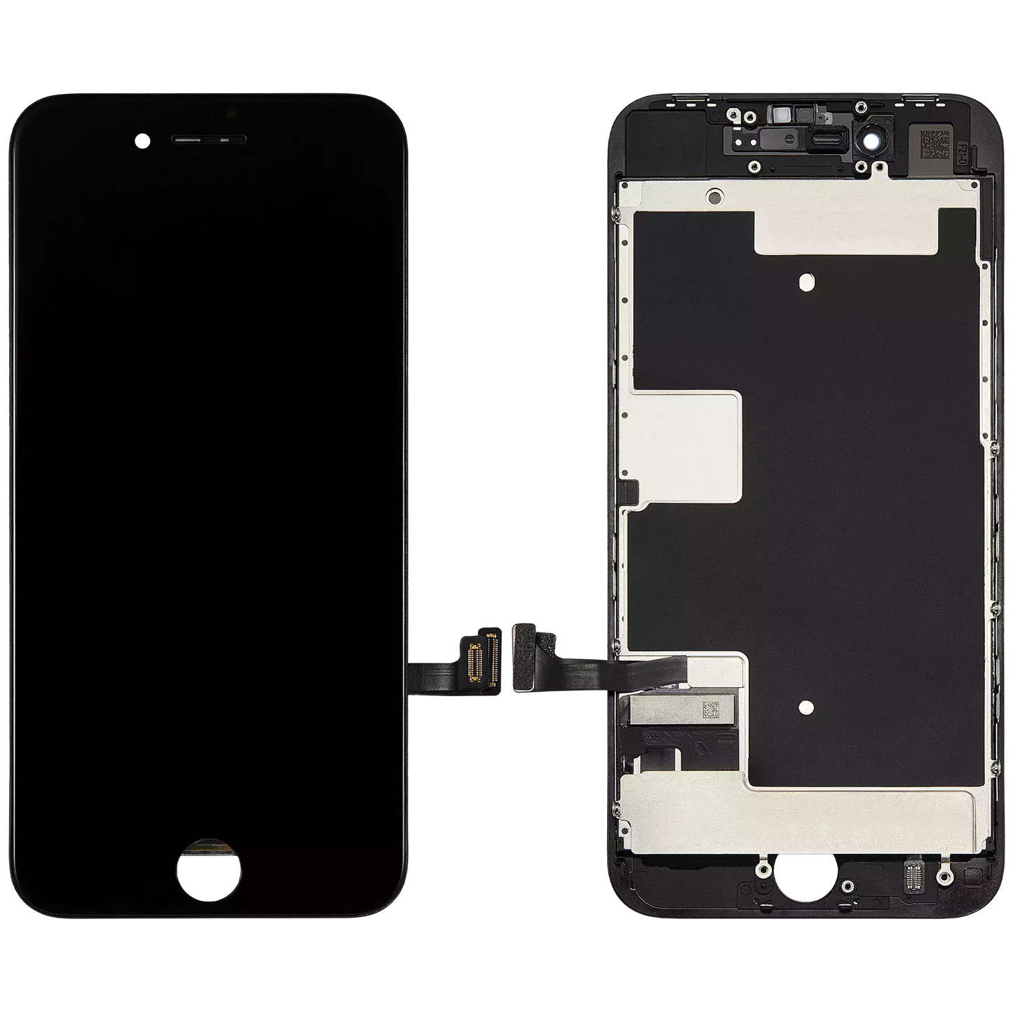 LCD Assembly With Steel Plate For iPhone 8 / SE (2020 / 2022) (Refurbished) (Black)