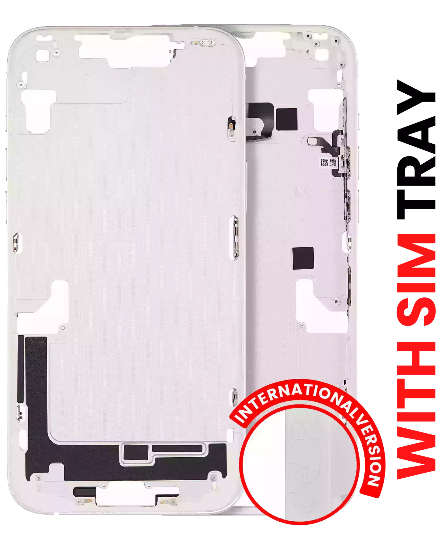 Mid-Frame Housing W/ Small Parts For iPhone 14 Plus (EU / Global Version) (Aftermarket Plus) (Starlight)