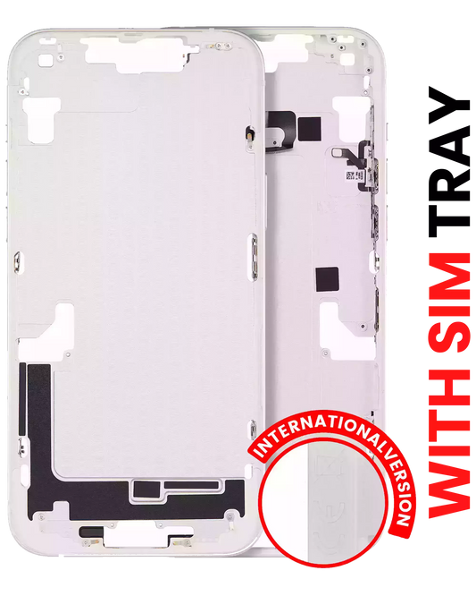 Mid-Frame Housing W/ Small Parts For iPhone 14 Plus (EU / Global Version) (Aftermarket Plus) (Starlight)