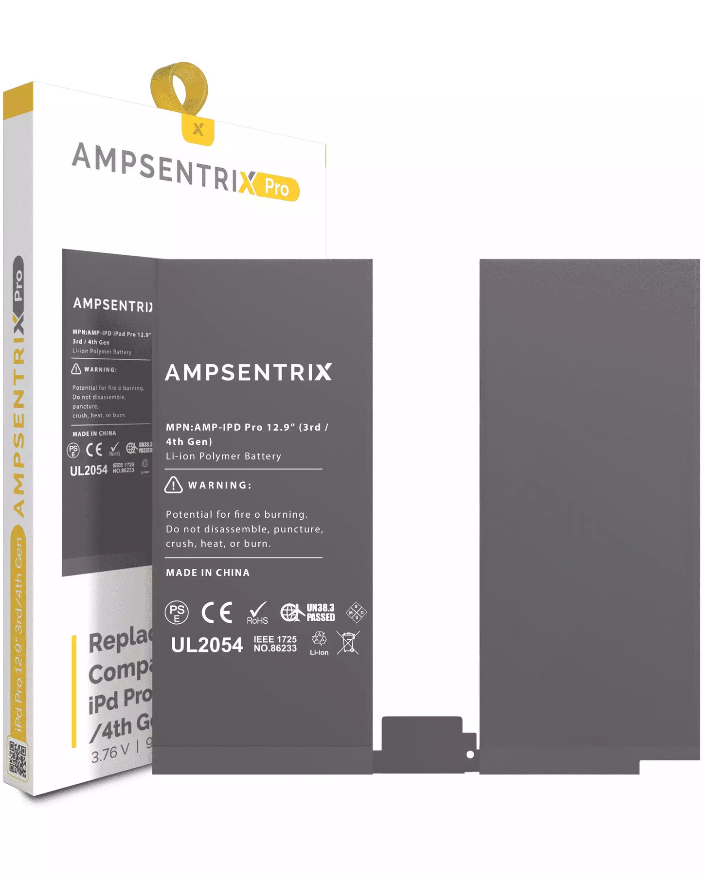Replacement Battery For iPad Pro 12.9" 3rd Gen (2018) / 4th Gen (2020) (AmpSentrix Pro)