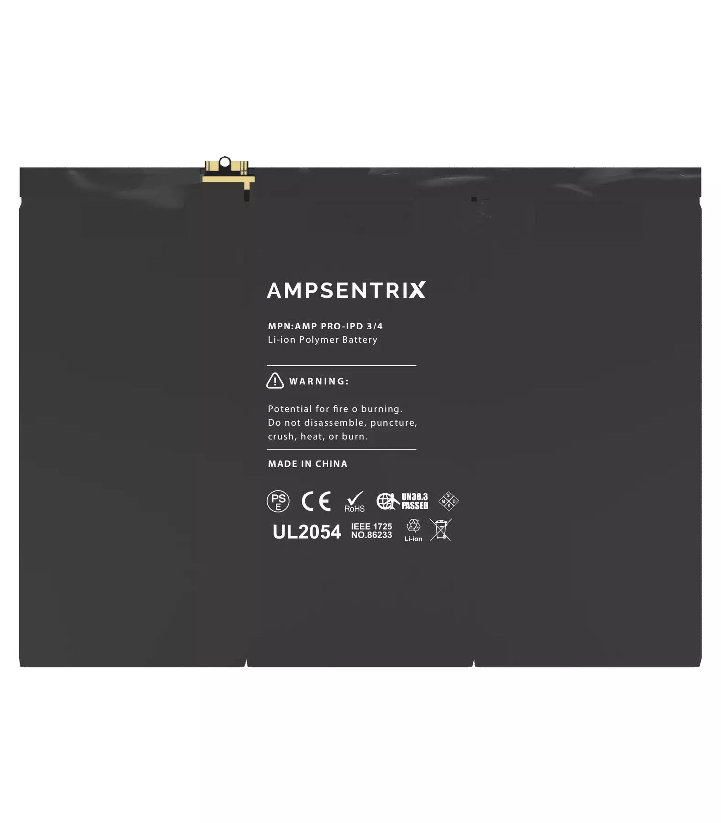 Replacement Battery For iPad 3 / iPad 4 (AmpSentrix Pro)