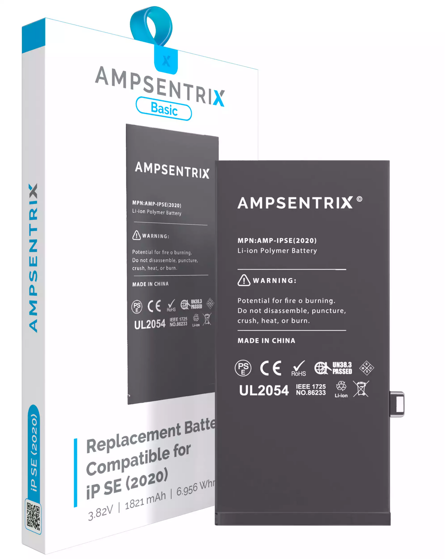 Replacement Battery For iPhone SE (2020) (AmpSentrix Basic)