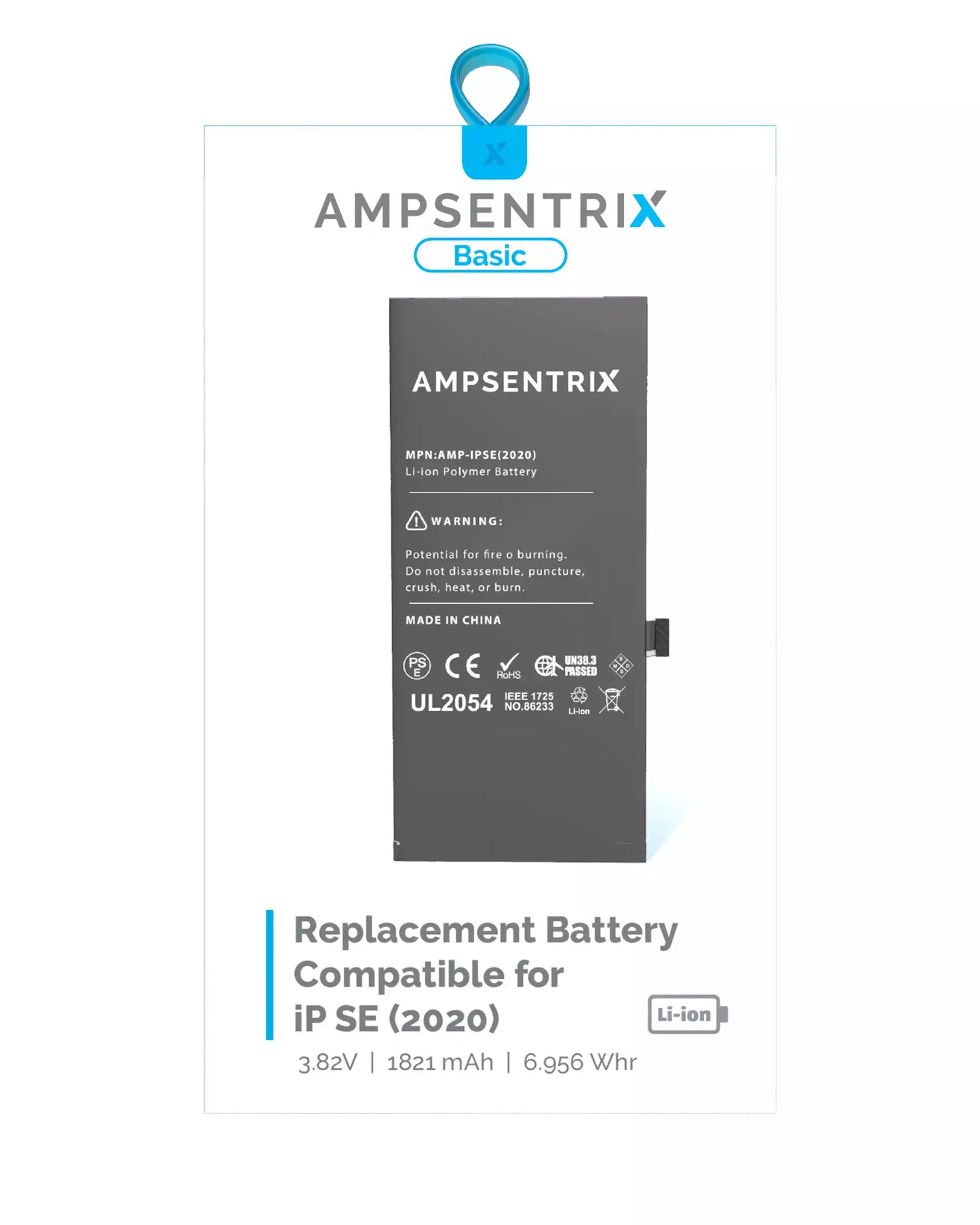 Replacement Battery For iPhone SE (2020) (AmpSentrix Basic)