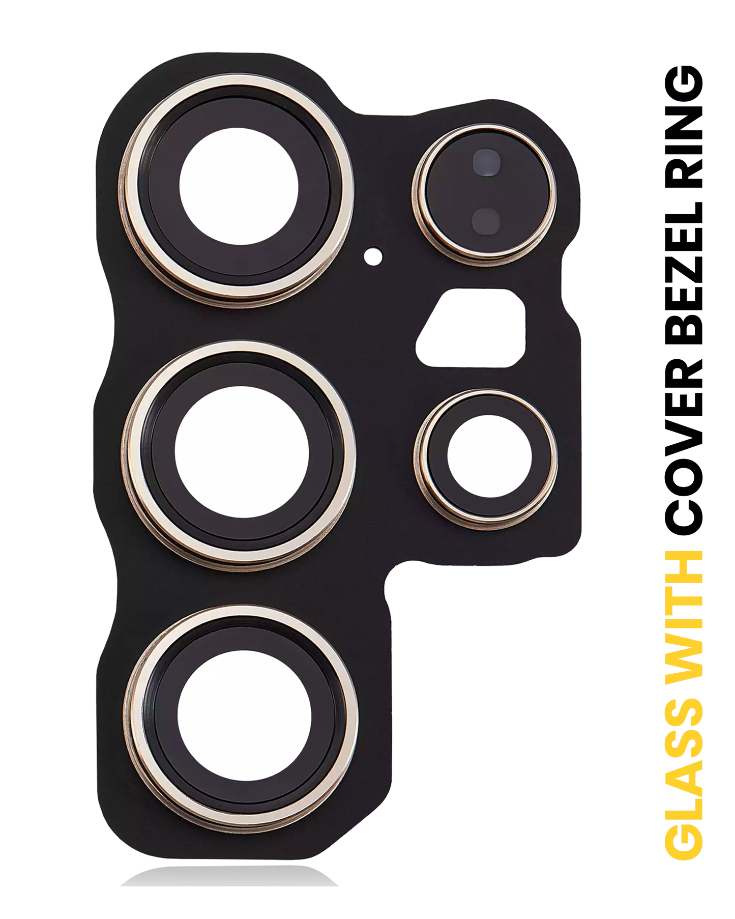 Back Camera Lens With Cover Bezel Ring For Samsung Galaxy S24 Ultra 5G (Titanium Yellow)