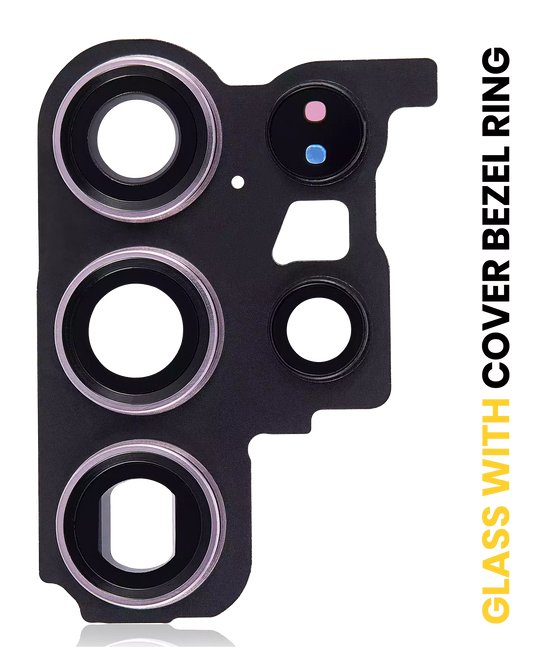 Back Camera Lens With Cover Bezel Ring For Samsung Galaxy S23 Ultra 5G (Lavender)