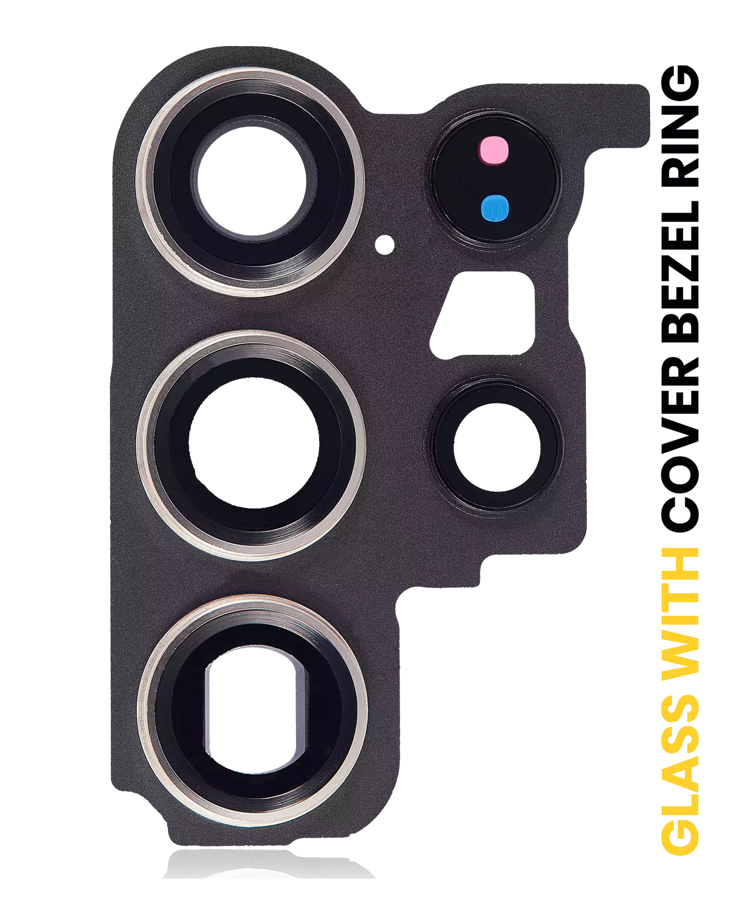 Back Camera Lens With Cover Bezel Ring For Samsung Galaxy S23 Ultra 5G (Phantom Black)