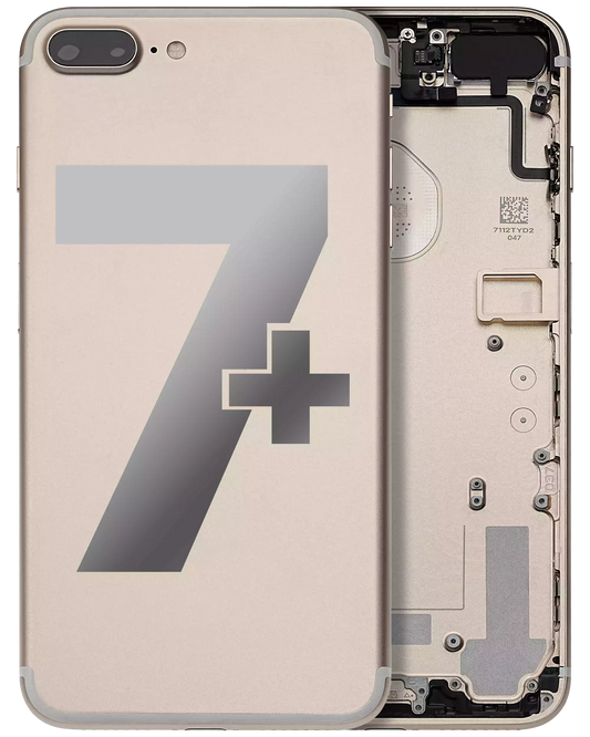 Back Housing W/ Small Parts For iPhone 7 Plus (Used OEM Pull: Grade A) (Gold)