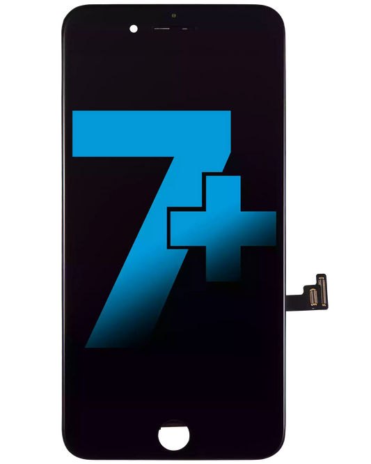 LCD Assembly With Steel Plate For iPhone 7 Plus (Aftermarket) (Black)