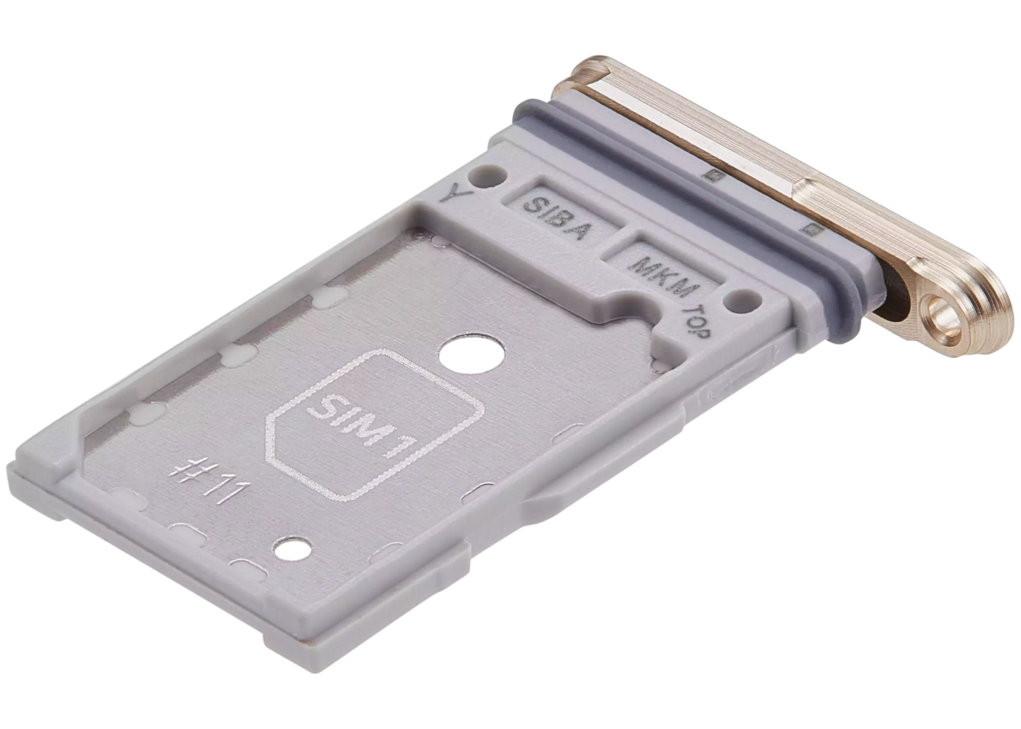 Dual Sim Card Tray For Samsung Galaxy S24 5G / S24 Plus 5G (Amber Yellow)