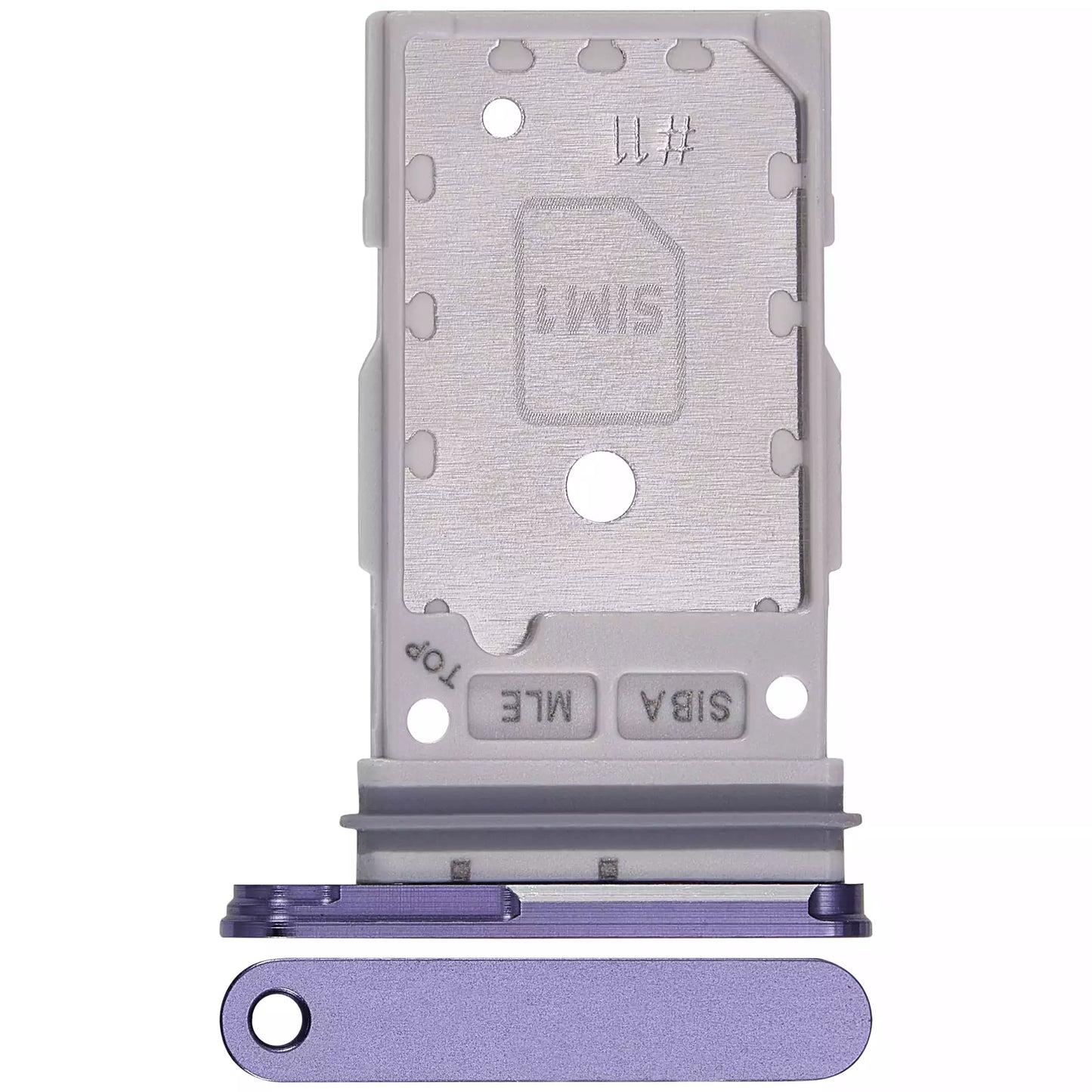 Dual Sim Card Tray For Samsung Galaxy S24 5G / S24 Plus 5G (Cobalt Violet)