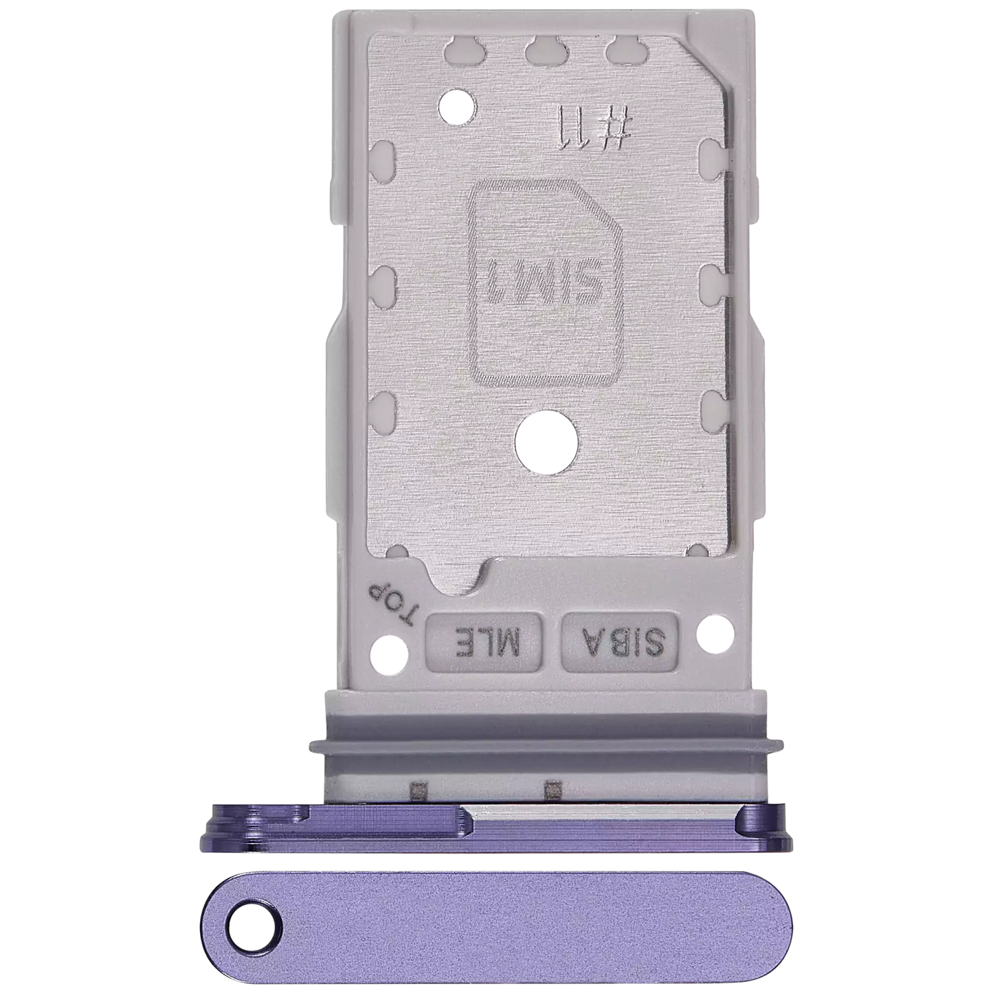 Dual Sim Card Tray For Samsung Galaxy S24 5G / S24 Plus 5G (Cobalt Violet)