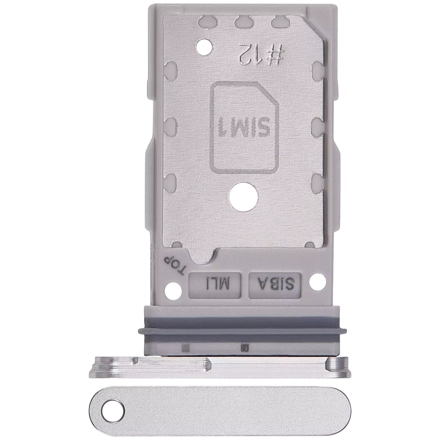Dual Sim Card Tray For Samsung Galaxy S24 5G / S24 Plus 5G (Marble Gray)