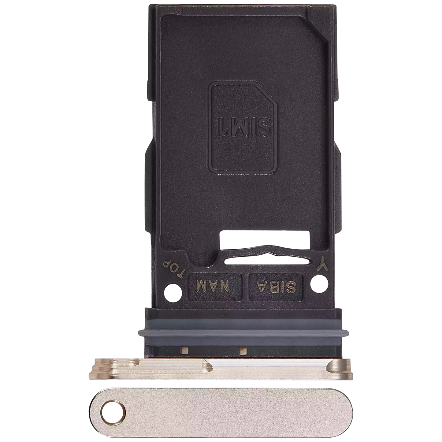 Single Sim Card Tray For Samsung Galaxy S24 5G / S24 Plus 5G (Amber Yellow)