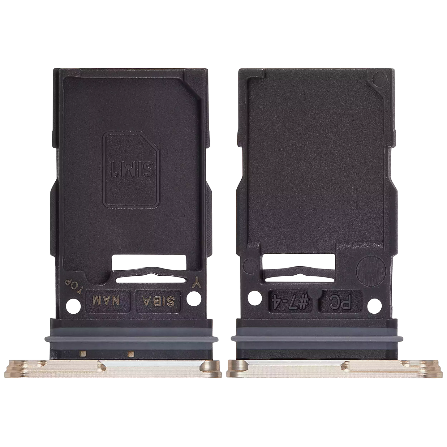 Single Sim Card Tray For Samsung Galaxy S24 5G / S24 Plus 5G (Amber Yellow)
