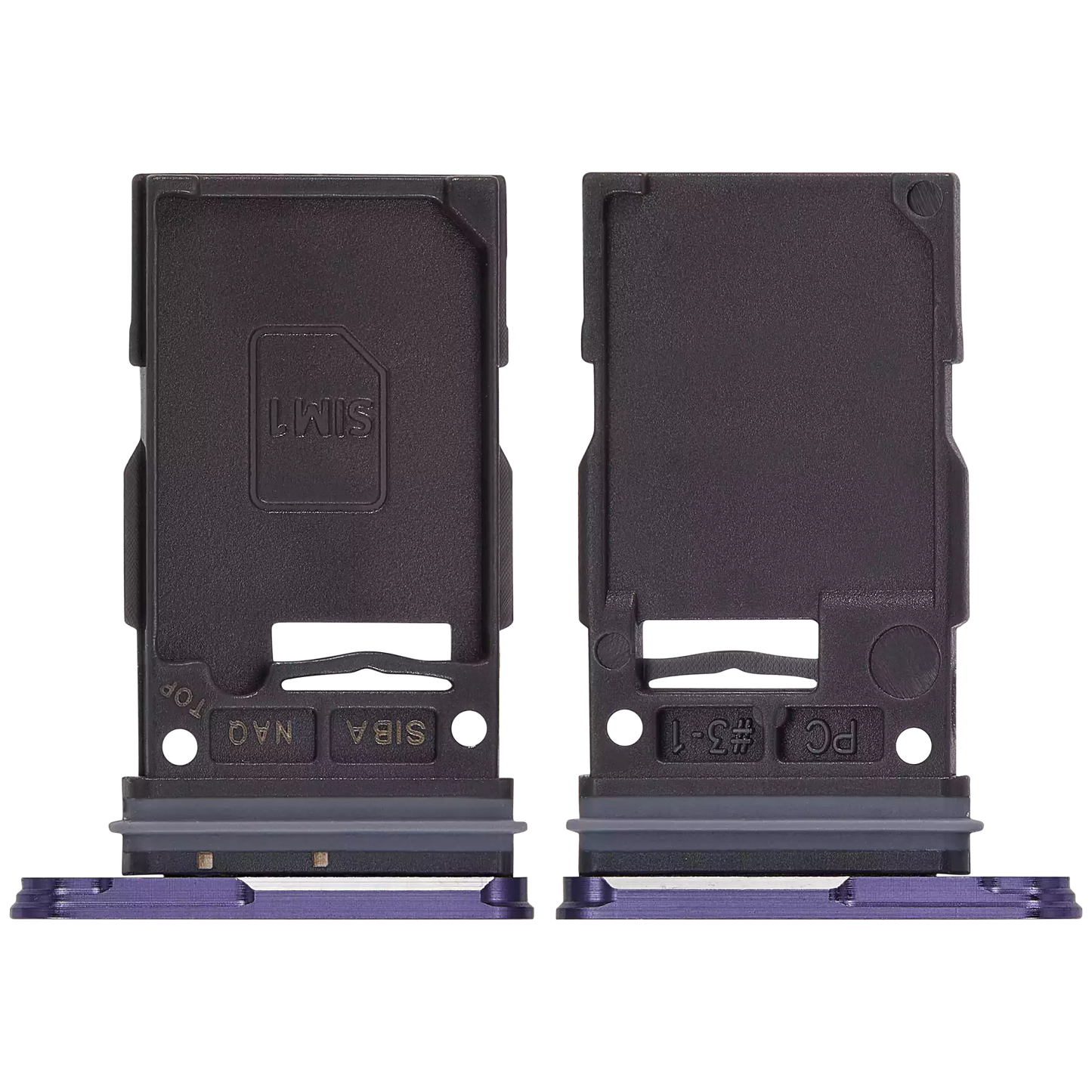 Single Sim Card Tray For Samsung Galaxy S24 5G / S24 Plus 5G (Cobalt Violet)