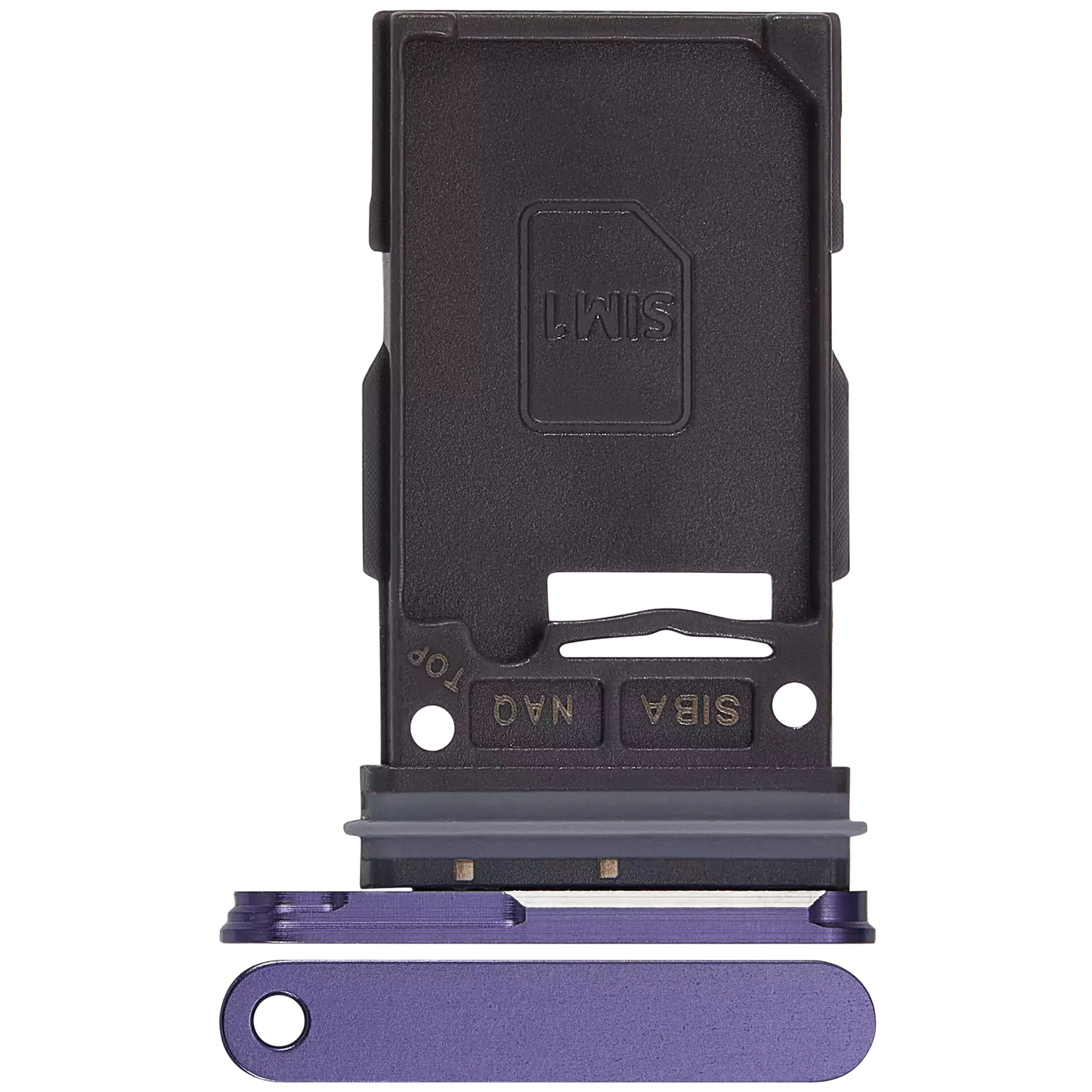 Single Sim Card Tray For Samsung Galaxy S24 5G / S24 Plus 5G (Cobalt Violet)