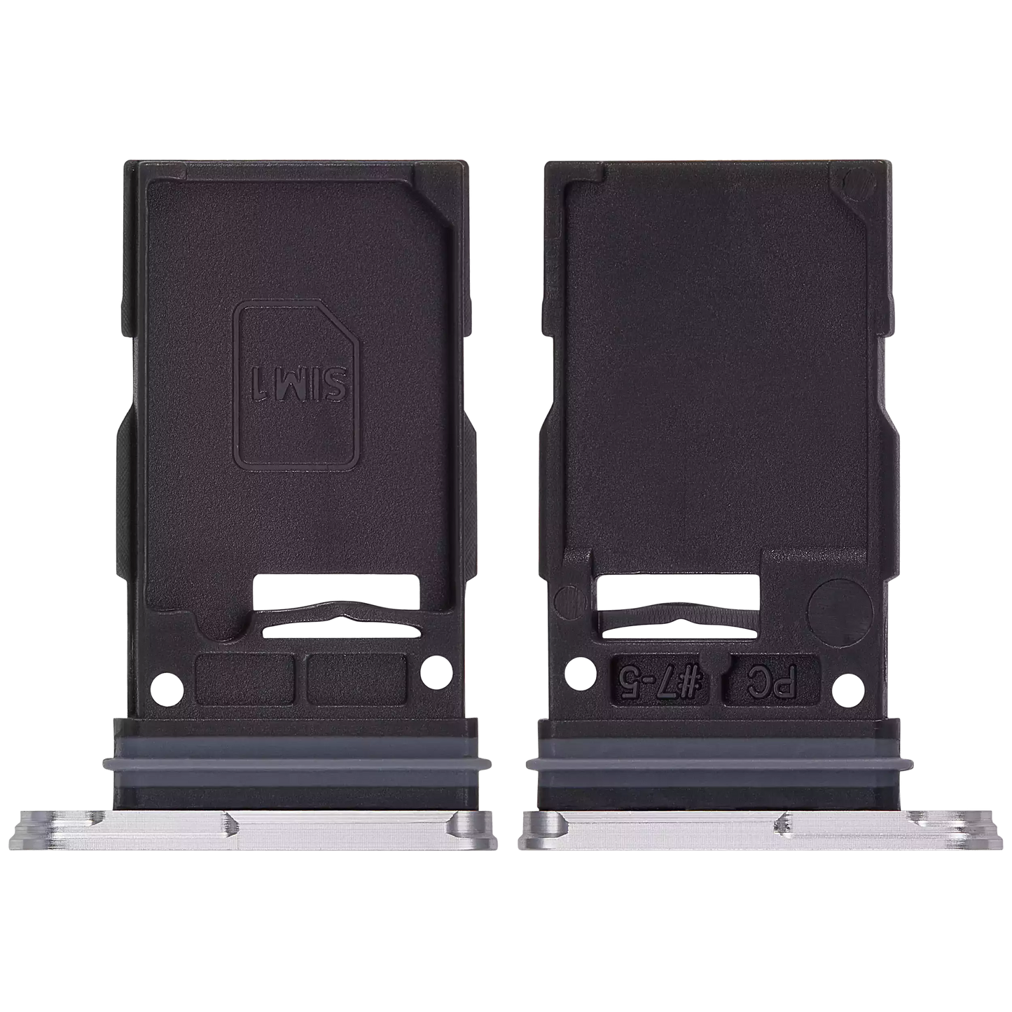 Single Sim Card Tray For Samsung Galaxy S24 5G / S24 Plus 5G (Marble Gray)