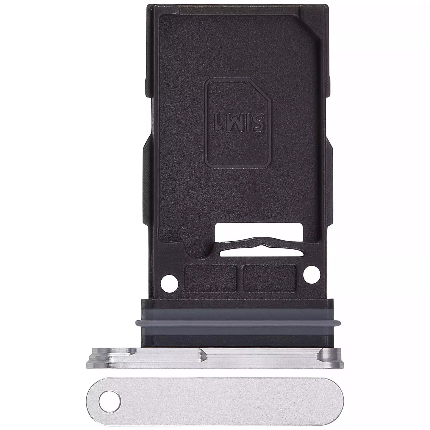 Single Sim Card Tray For Samsung Galaxy S24 5G / S24 Plus 5G (Marble Gray)