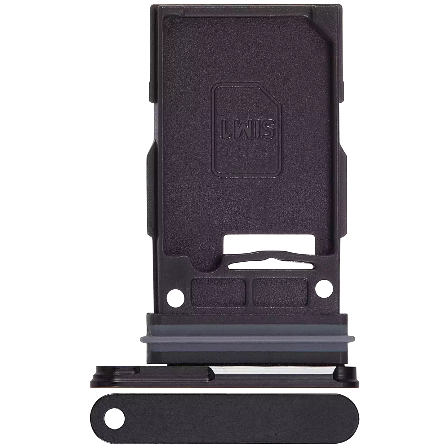 Single Sim Card Tray For Samsung Galaxy S24 5G / S24 Plus 5G (Onyx Black)