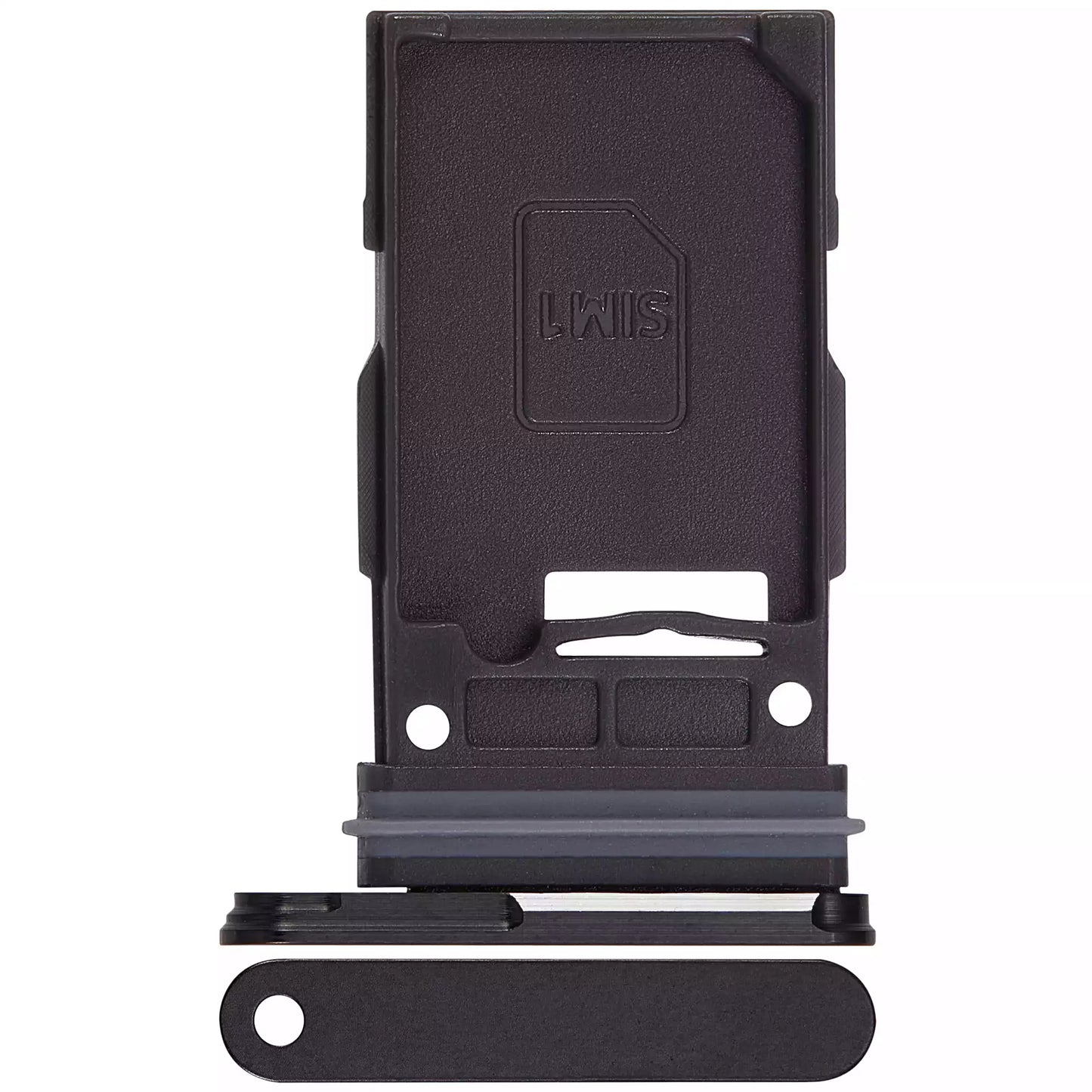 Single Sim Card Tray For Samsung Galaxy S24 5G / S24 Plus 5G (Onyx Black)