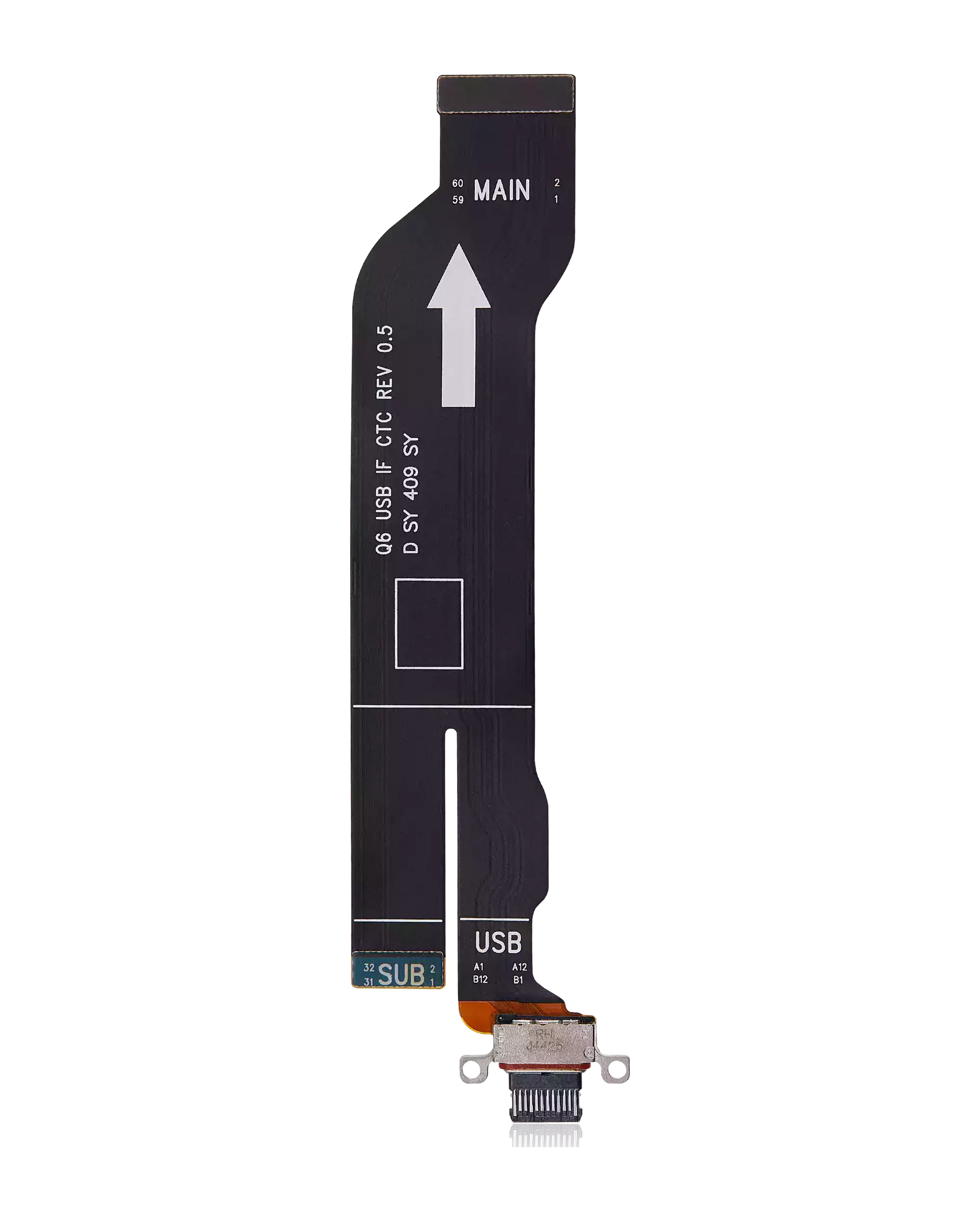 Detailed look at Charging Port Flex Cable For Samsung Galaxy Z Fold 6 (F956) (Premium) for repair