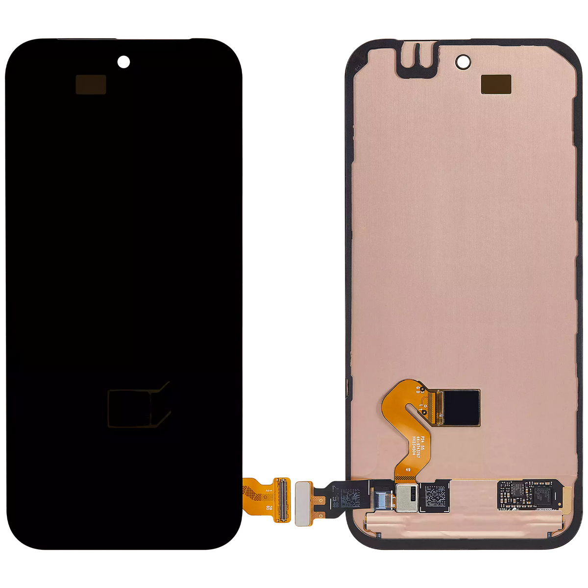 OLED Assembly With Frame (With Fingerprint Sensor) For Google Pixel 9 Pro (Refurbished) (All Colors) - repair component detailed angle