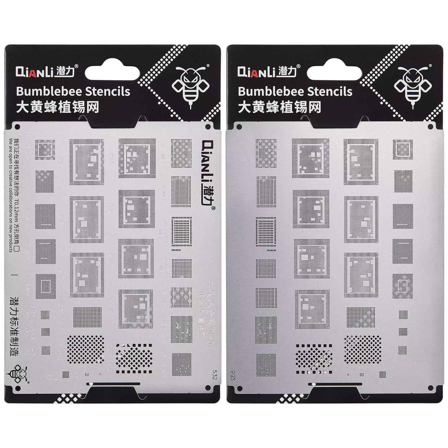 Bumblebee Stencil (QS532) For iPhone X-15 (Qianli)