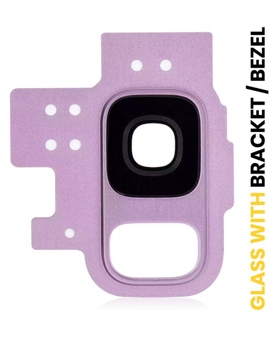 Back Camera Lens With Bracket / Bezel For Samsung Galaxy S9 (Lilac Purple)