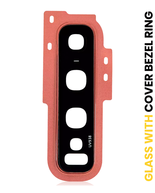 Back Camera Lens With Cover Bezel Ring For Samsung Galaxy S10 (Flamingo Pink)