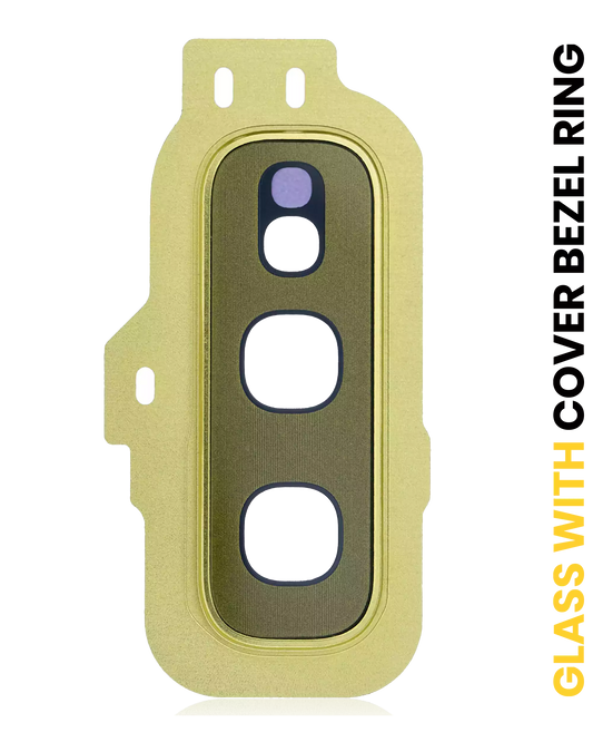 Back Camera Lens With Cover Bezel Ring For Samsung Galaxy S10E (Gold)