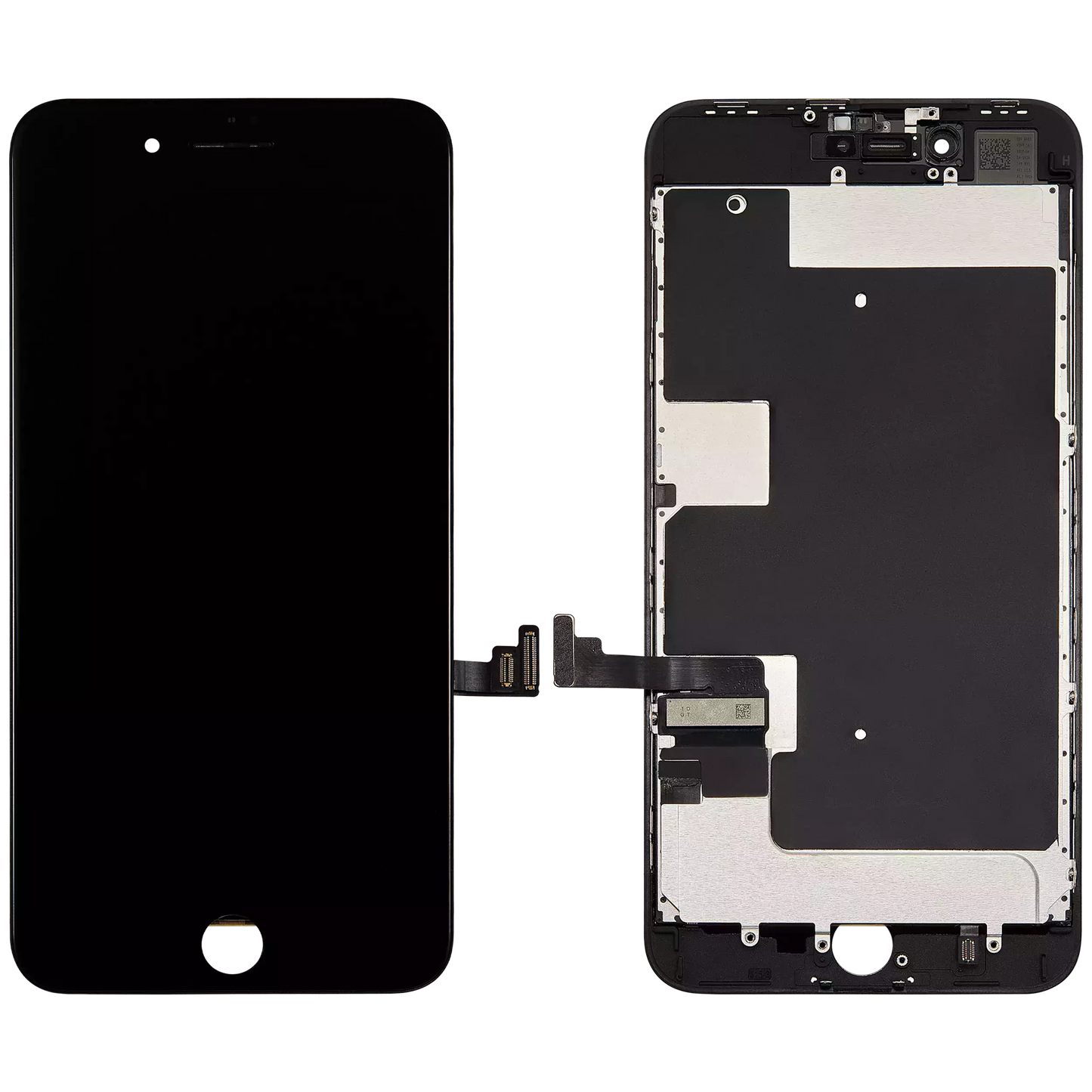 LCD Assembly With Steel Plate For iPhone 8 Plus (Aftermarket Pro: XO7 Incell) (Black)