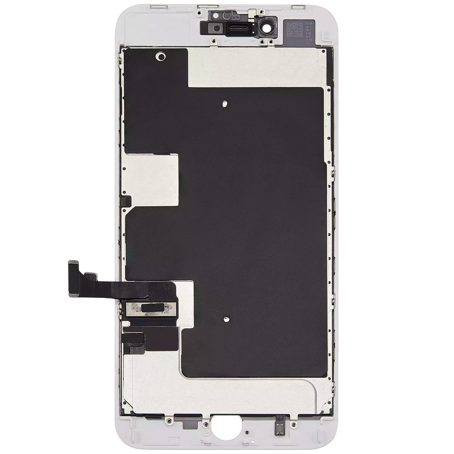 LCD Assembly With Steel Plate For iPhone 8 Plus (Aftermarket Pro: XO7 Incell) (White)