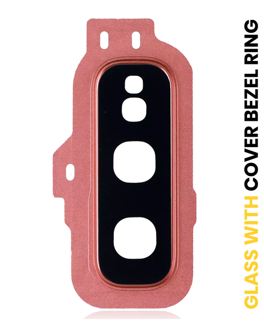 Back Camera Lens With Cover Bezel Ring For Samsung Galaxy S10E (Flamingo Pink)