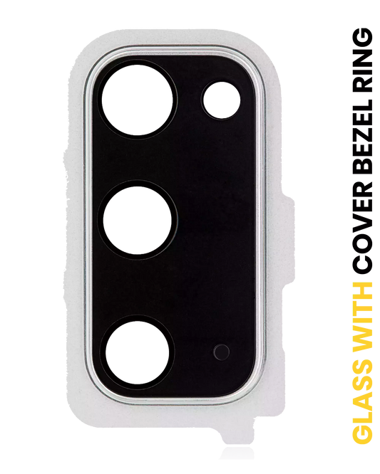 Back Camera Lens With Cover Bezel Ring For Samsung Galaxy S20 / S20 5G (Cloud White)