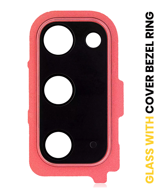 Back Camera Lens With Cover Bezel Ring For Samsung Galaxy S20 / S20 5G (Red)