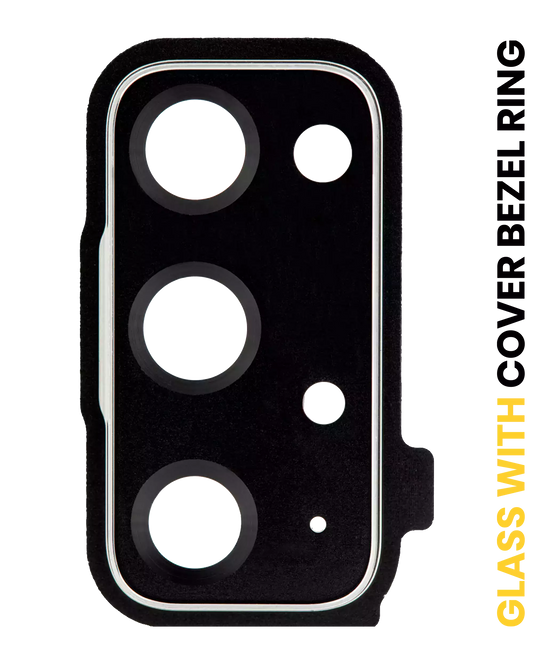Back Camera Lens With Cover Bezel Ring For Samsung Galaxy S20 FE 4G / 5G (Cosmic Black)
