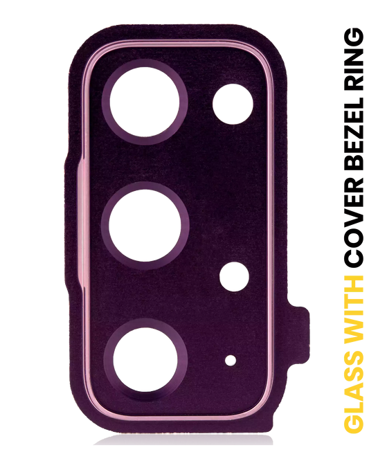 Back Camera Lens With Cover Bezel Ring For Samsung Galaxy S20 FE 4G / 5G (Purple)