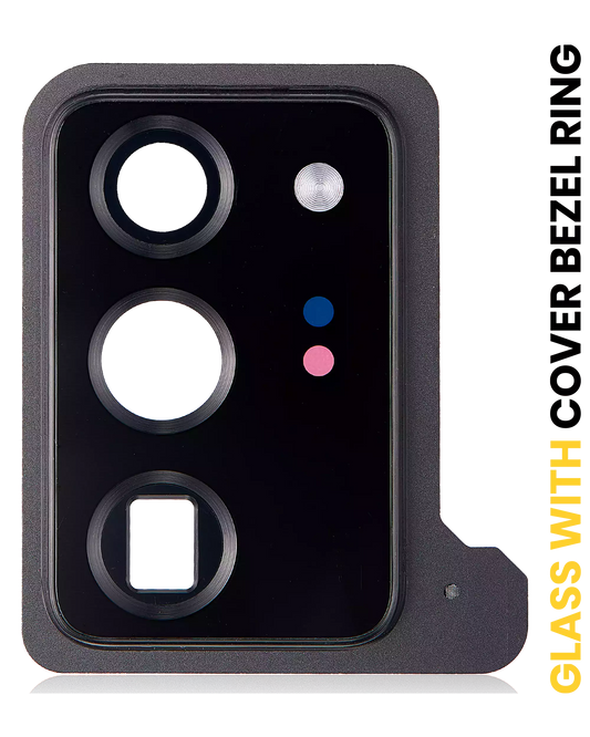 Back Camera Lens With Cover Bezel Ring For Samsung Galaxy Note 20 Ultra (Mystic Black)