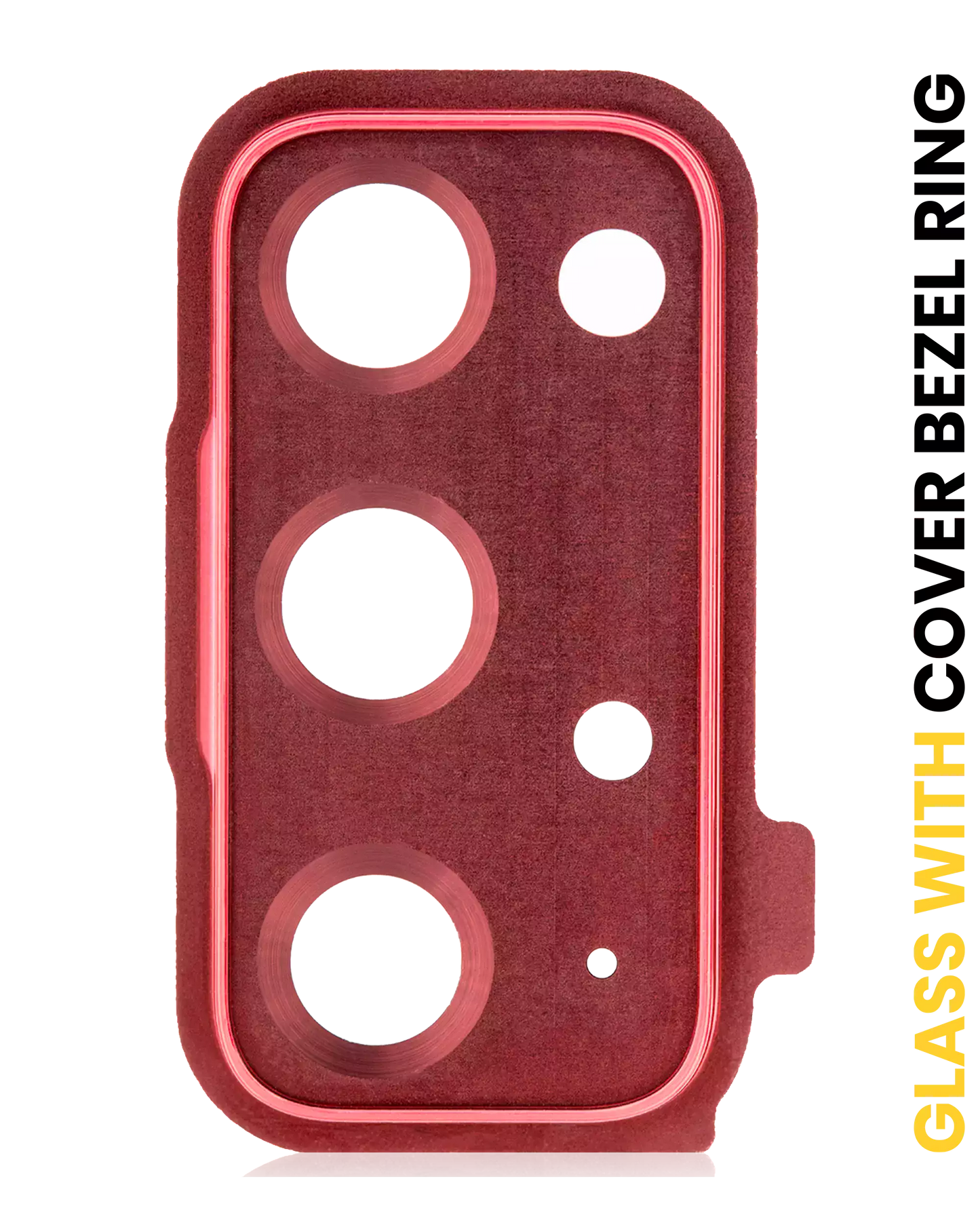 Back Camera Lens With Cover Bezel Ring For Samsung Galaxy S20 FE 4G / 5G (Cloud Red)
