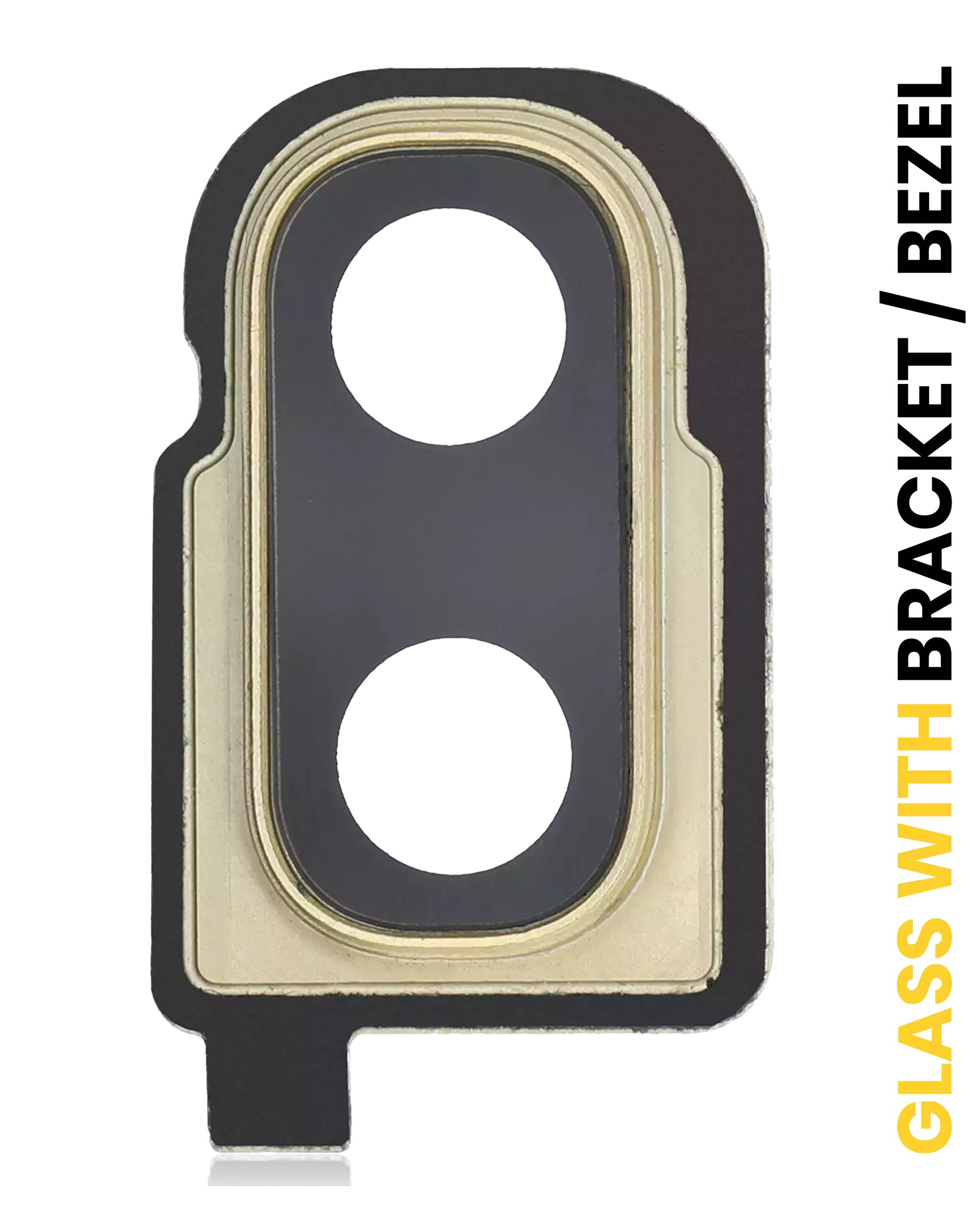 Back Camera Lens With Bracket / Bezel For Samsung Galaxy Z Flip 4G (F700) / Z Flip 5G (F707) (Mirror Gold） - Main View