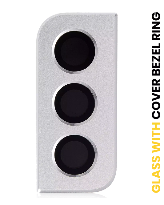 Back Camera Lens With Cover Bezel Ring For Samsung Galaxy S21 5G (Phantom White)