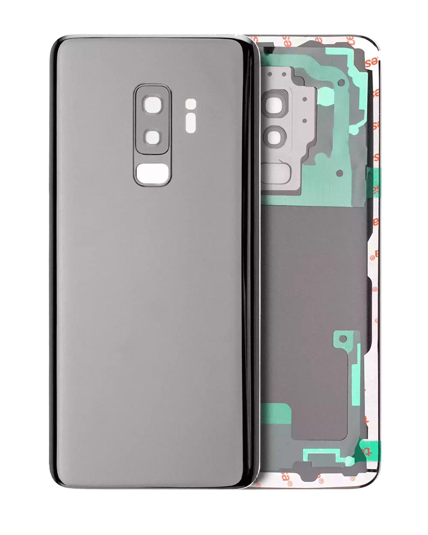 Back Cover Glass With Camera Lens For Samsung Galaxy S9 Plus (Service Pack) (Titanium Gray)