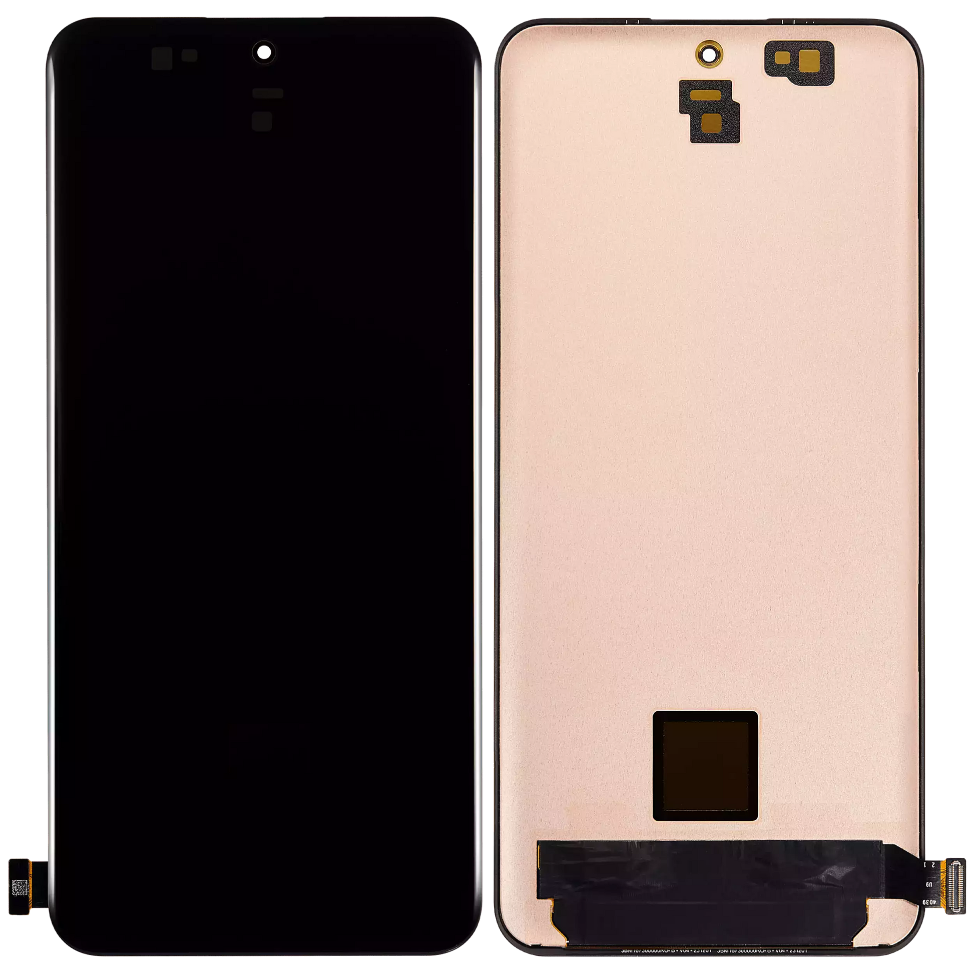 OLED Assembly Without Frame For Xiaomi 14 Ultra (Refurbished) (All Colors) – phone repair part product angle – OLED Display Replacement for phone repair