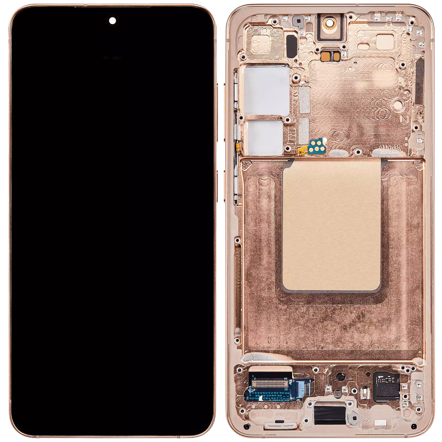 OLED Assembly With Frame For Samsung Galaxy S24 5G (US & International Version) (Refurbished) (Sandstone Orange)