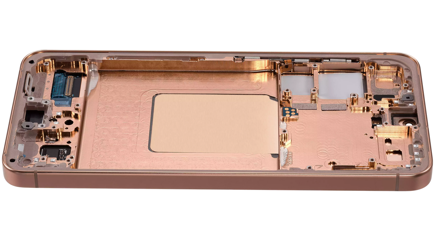 OLED Assembly With Frame For Samsung Galaxy S24 5G (US & International Version) (Refurbished) (Sandstone Orange)