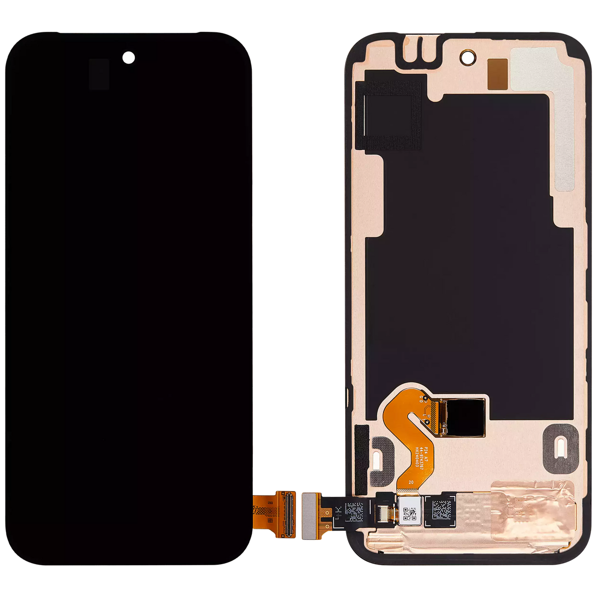 OLED Assembly With Frame (With Fingerprint Sensor) For Google Pixel 9 (Refurbished) (All Colors) - repair component detailed angle