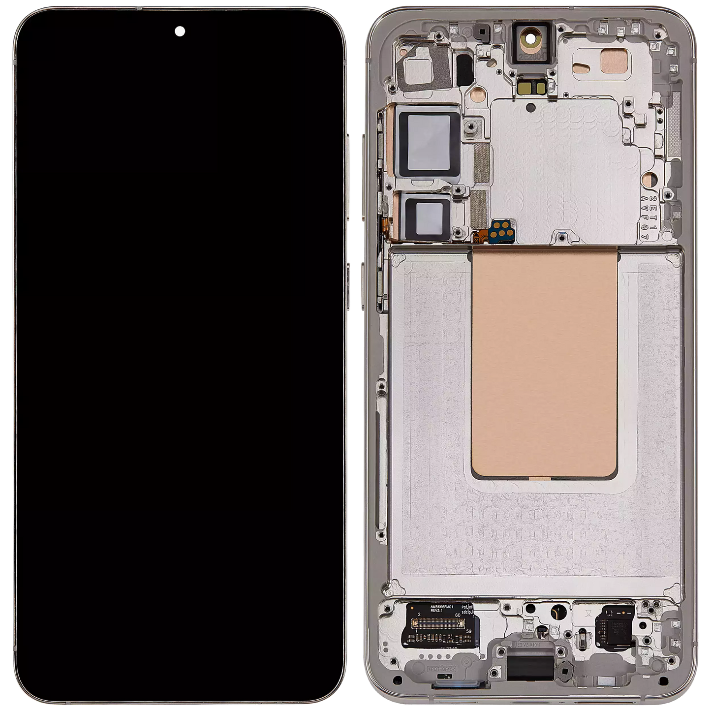 OLED Assembly With Frame For Samsung Galaxy S24 Plus 5G (US & International Version) (Refurbished) (Amber Yellow)