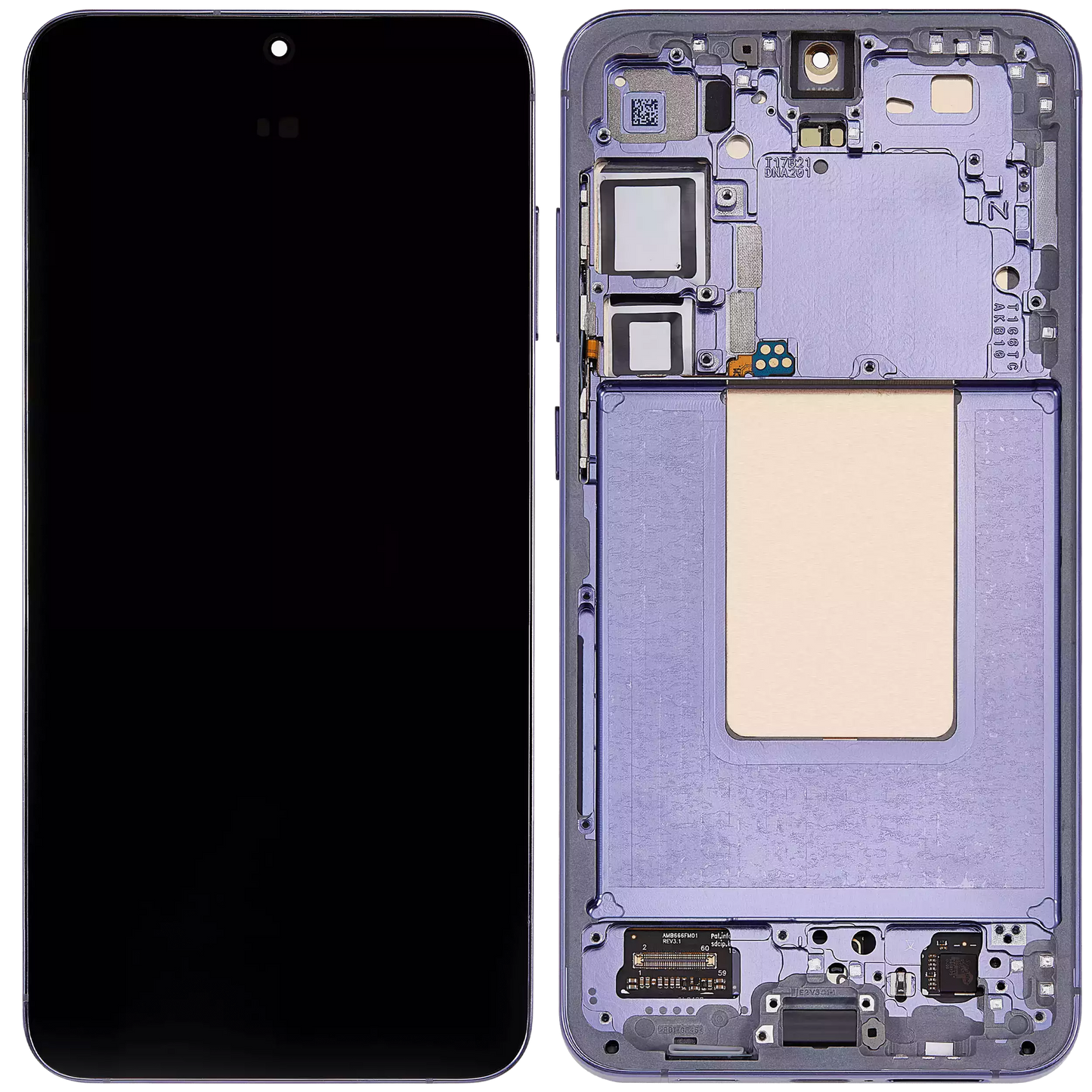 OLED Assembly With Frame For Samsung Galaxy S24 Plus 5G (US & International Version) (Refurbished) (Cobalt Violet)