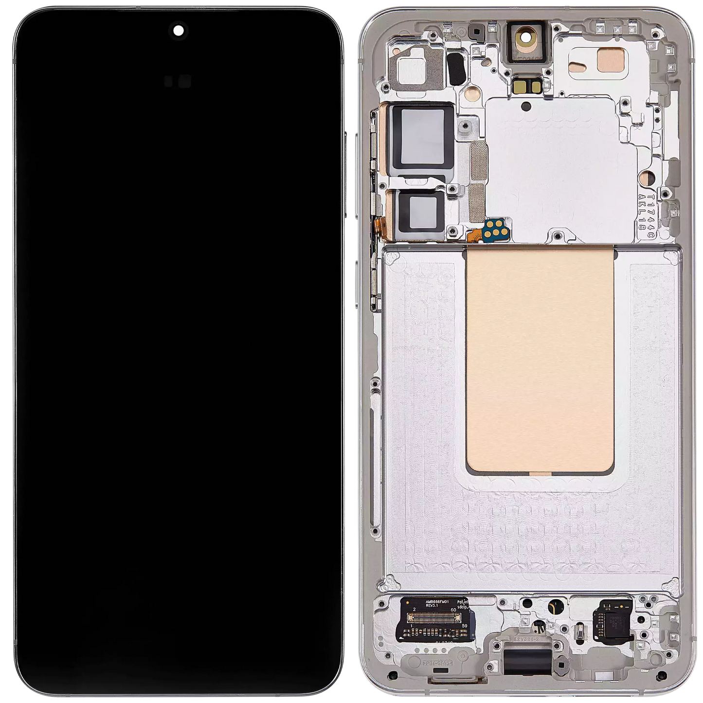 OLED Assembly With Frame For Samsung Galaxy S24 Plus 5G (US & International Version) (Refurbished) (Marble Grey)